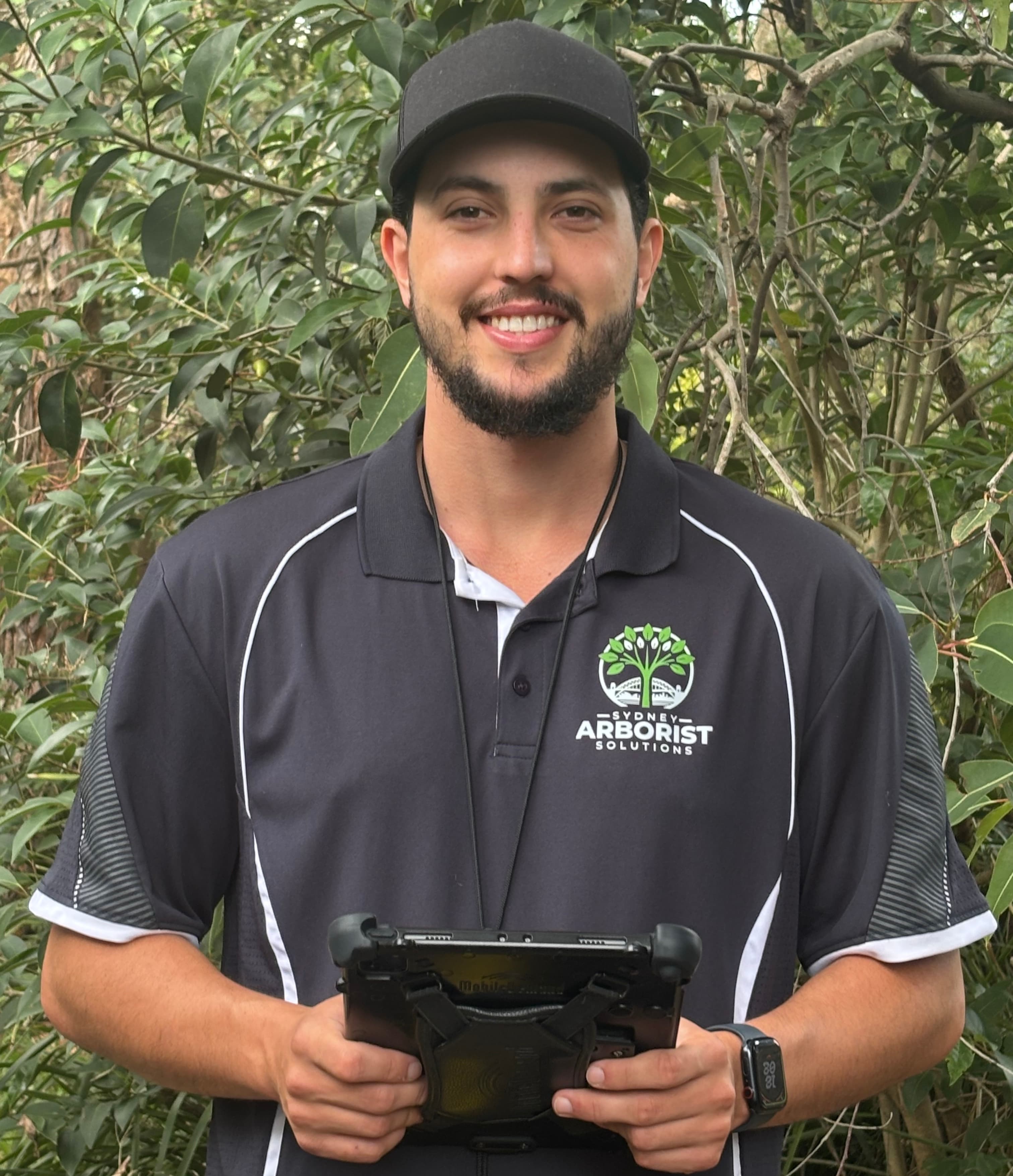 Consulting arborist conducting tree assessment